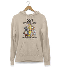 Load image into Gallery viewer, Dogs Make Me Happy Hoodie (Unisex)