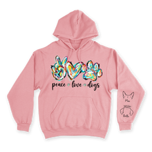 Load image into Gallery viewer, Peace, Love &amp; Dogs - Custom Hoodie