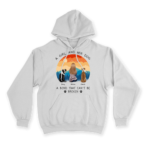 A Girl and Her Dog - Custom Hoodie