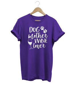 Dog Mother Wine Lover